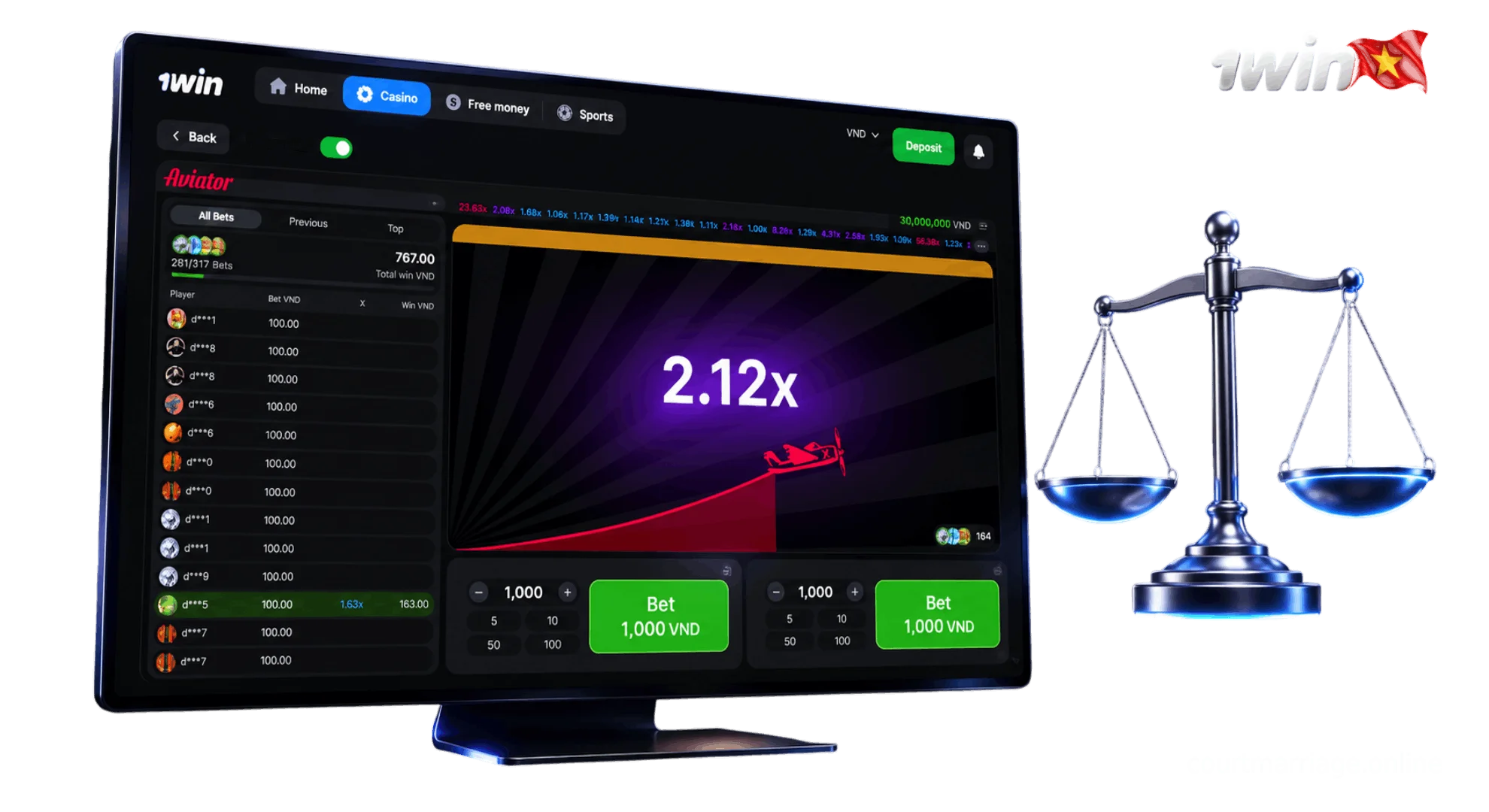 Dual bet safety net method with automated exit and high multiplier target