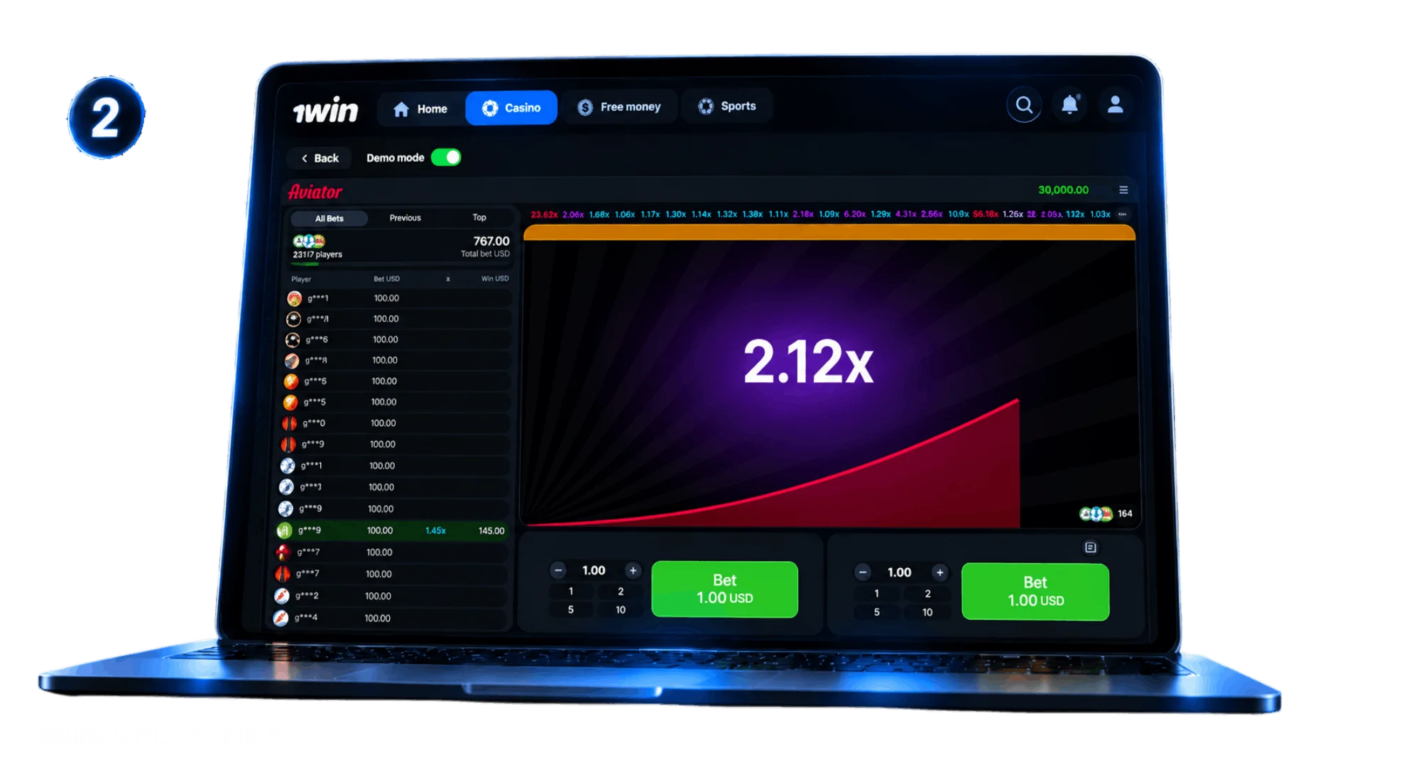 Step 2 learn Aviator game rules and live multiplier history interface