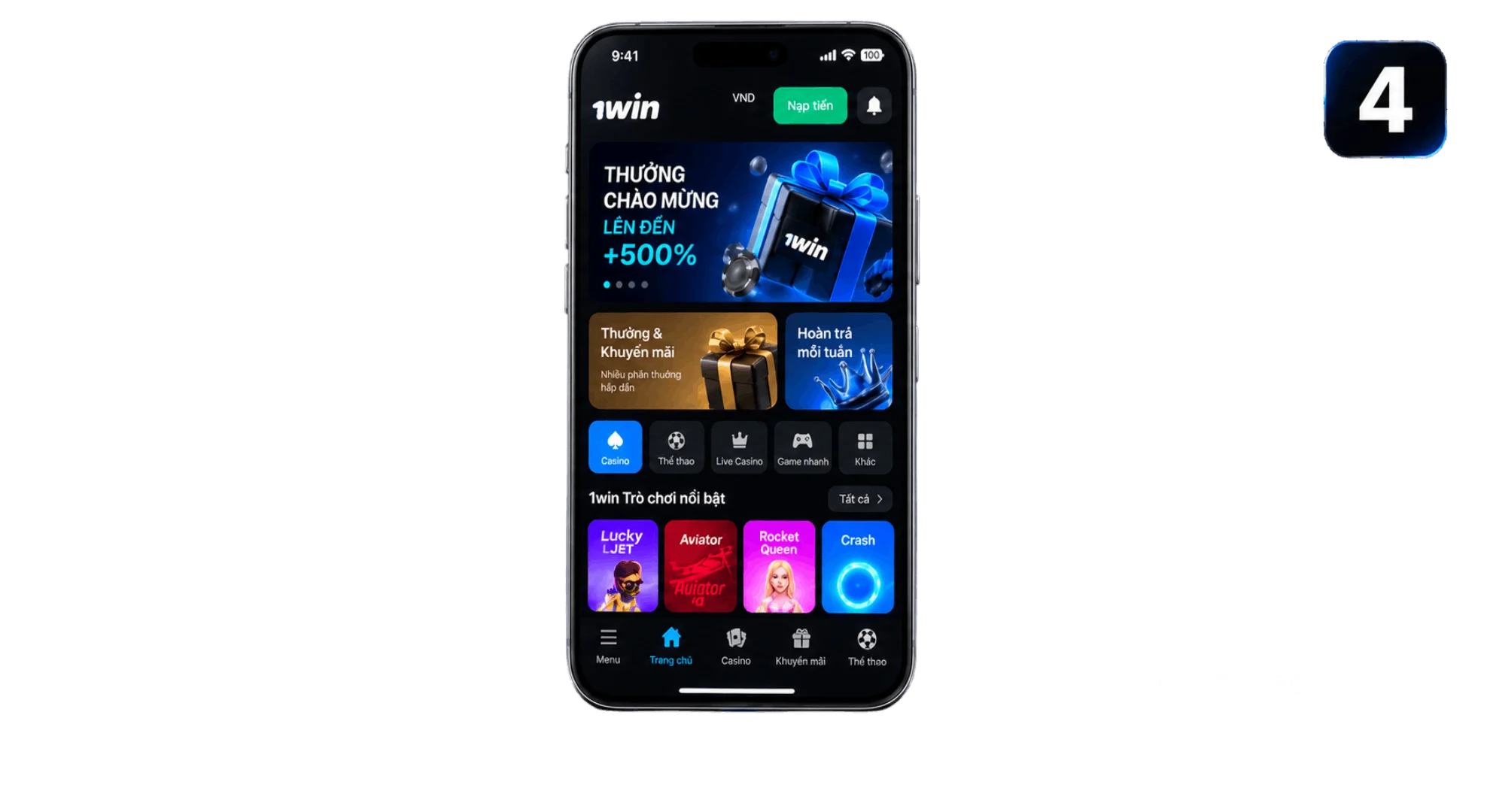 Step 4 complete installation and launch 1win mobile application
